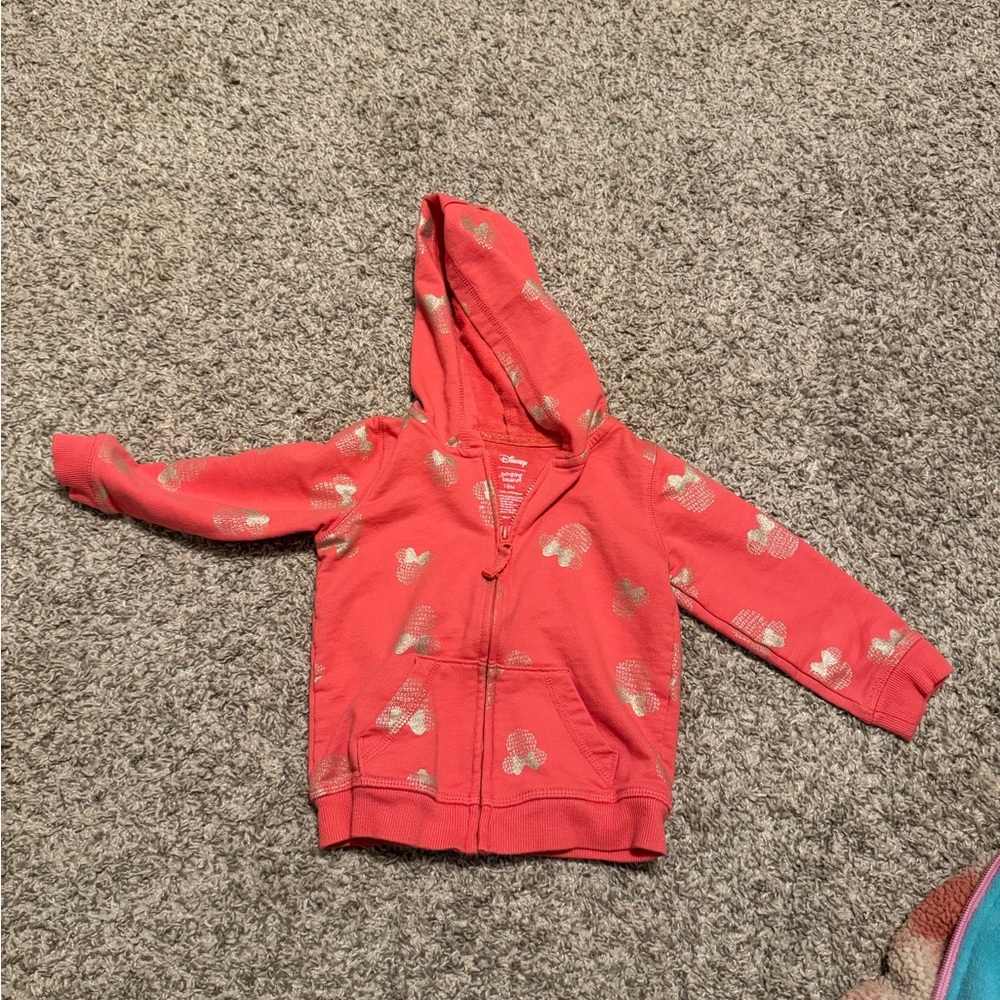 Disney Red Hoodie with Butterfly Design